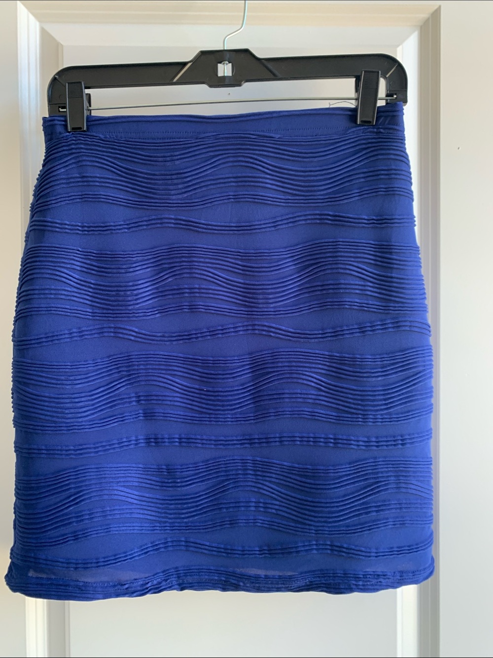 Reitmans Royal Blue Textured Pencil Skirt